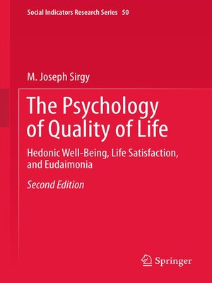 cover image of The Psychology of Quality of Life